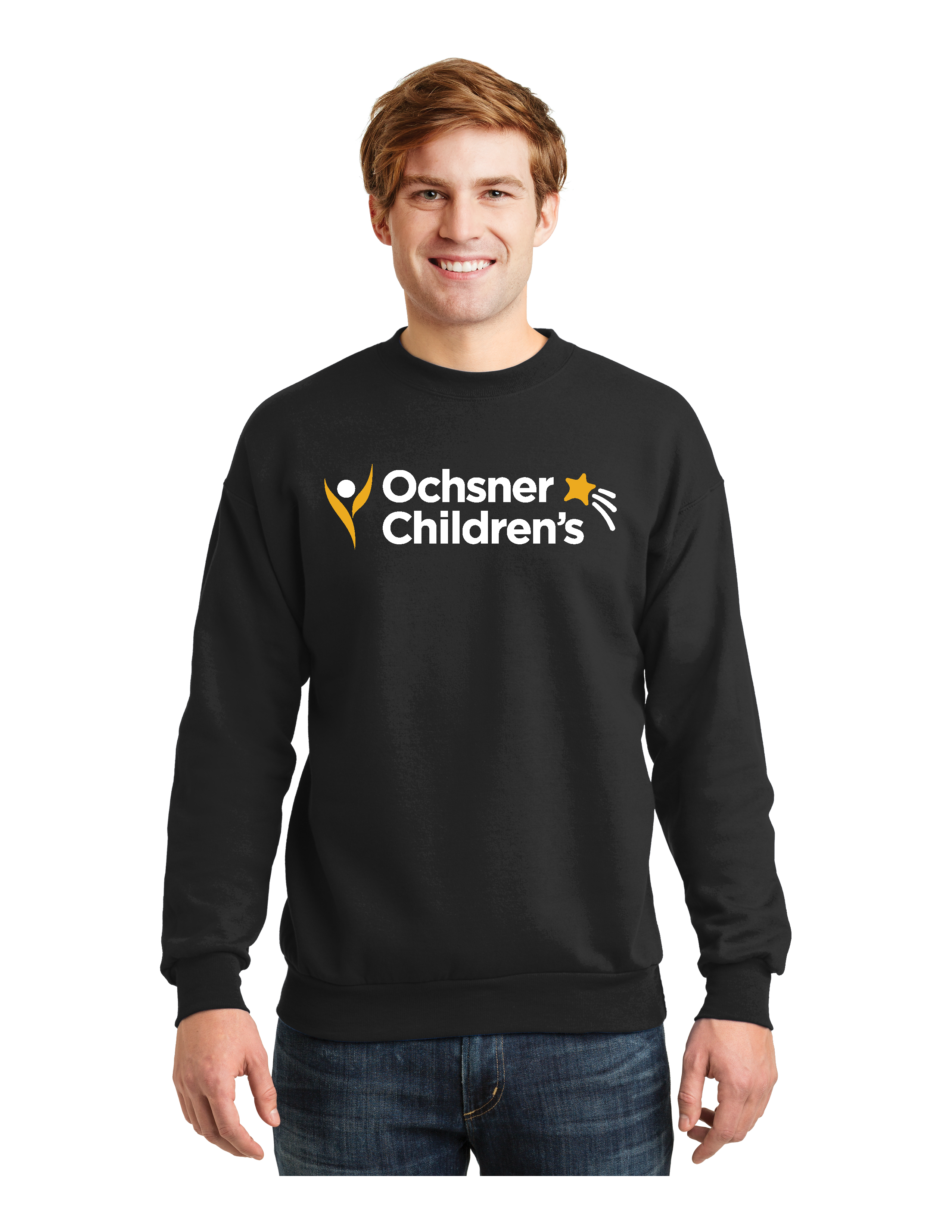 Ochsner Children's Screen-Print Sweatshirt, Black, large image number 1